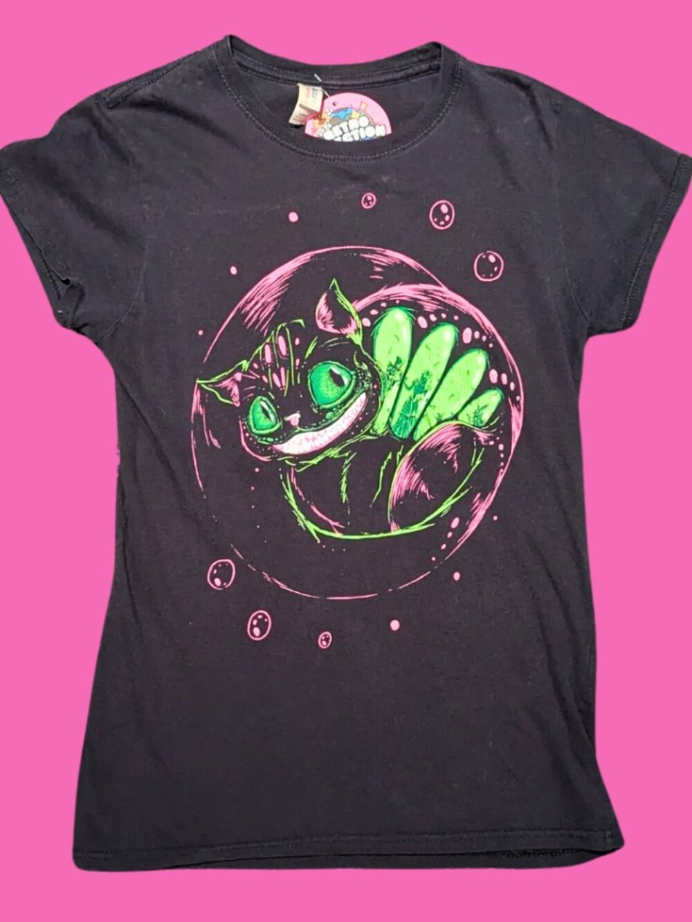 Alice in Wonderland, The Cheshire Cat T-Shirt Size S for Women